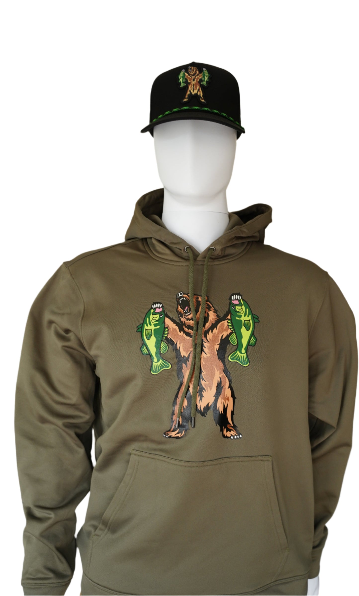 Bambuie Bear Unisex Sport-Wick® Fleece Hooded Pullover