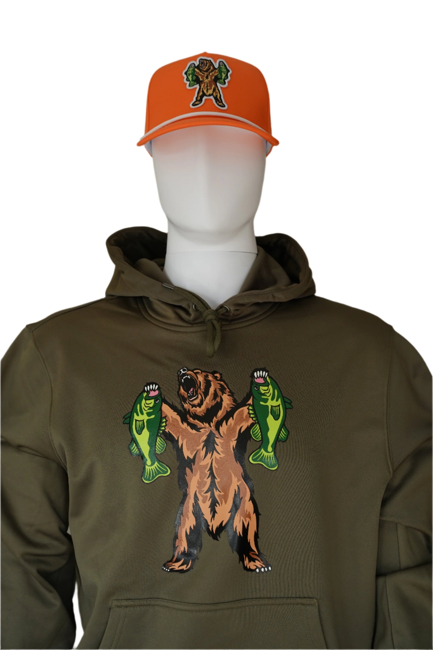 Bambuie Bear Unisex Sport-Wick® Fleece Hooded Pullover